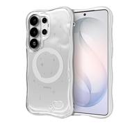 iFace BeBling 2 [Compatible with S26 Ultra] 3D Water Ripple Wave Cell Phone Case - Glossy Translucent Design, Fluid Water Texture Shockproof Camera Protection Stylish Gift for Trendsetters - Clear