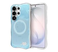iFace BeBling 2 [Compatible with S26 Ultra] 3D Water Ripple Wave Cell Phone Case - Glossy Translucent Design, Fluid Water Texture Shockproof Camera Protection Stylish Gift for Trendsetters - Blue