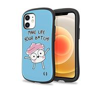 iFace BuzzFeed The Good Advice Cupcake First Class Designed for iPhone 12 mini (5.4") - Cute Shockproof Dual Layer [Hard Shell + Bumper] Phone Case - Make Life Your B*tch