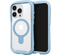 iFace Clear Compatible with iPhone 15 Pro Case - [Reflection] (Compatible with MagSafe) Tempered Glass Grip Bumper Phone Cover - Light Blue