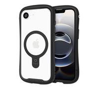 iFace Clear Compatible with iPhone 16e Case - [Reflection] (Compatible with MagSafe) Tempered Glass Grip Bumper Cell Phone Cover - Black