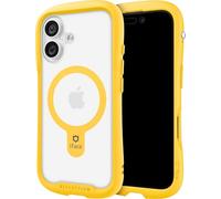 iFace Compatible with iPhone 16 Plus - Clear Case [Reflection] [MagSynq] (Compatible with MagSafe) Tempered Glass Grip Bumper Shock Protection Sturdy Unique Design Fit Cell Phone Cover - Honey Yellow