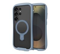 iFace Compatible with Samsung Galaxy S25 Ultra - Clear Case [Reflection] [MagSynq] Compatible with MagSafe Tempered Glass Grip Bumper Shock Protection Sturdy Unique Design Cell Phone Cover - Pale Blue