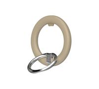 iFace MagSynq Smart Finger Ring Holder [ Compatible with MagSafe ] Magnetic Universal Smartphone Accessory for Girls/Women - Cute Stick-On Phone Attachment for Cellphones - Beige