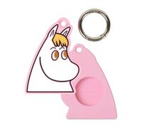 iFace Moomin Character Figure Case Compatible with Apple AirTags - Silicone Protective Keychain Cover [Carabiner Clip Included] - Snorkmaiden