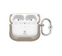 iFace Reflection Case Compatible with AirPods Pro 3, Polycarbonate Clear Cute Style [Shockproof, Drop Tested, Carabiner Included, Wireless Charging, Earphone Cases] - Beige