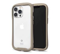 iFace Reflection Designed for iPhone 13 Pro (6.1") - Cute Shockproof Hybrid [9H Tempered Glass + Bumper] Wireless Charging Compatible Clear Case - Beige