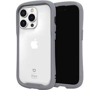 iFace Reflection Designed for iPhone 14 Pro Case (6.1") - Cute Shockproof Hybrid [9H Tempered Glass + Bumper] Wireless Charging Compatible Clear Protective Cover for Girls, Women - Gray