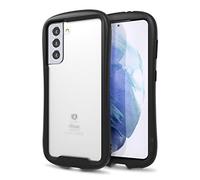 iFace Reflection Series Case for Samsung Galaxy S21 - Cute Dual Layer [TPU + 9H Tempered Glass] Hybrid Shockproof Protective Cover [Drop Tested] [Wireless Charging Compatible] - Black