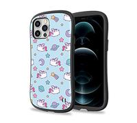 iFace x Pusheen First Class Designed for iPhone 12 Pro Max (6.7") - Cute Shockproof Dual Layer [Hard Shell + Bumper] Phone Case - Pusheen Icon (Blue)