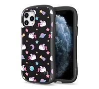 iFace x Pusheen First Class per iPhone 11 PRO - Custodia Protettiva [Guscio Rigido + Paraurti] Antiurto per Telefono [Sottoposta a Test di Caduta] Case iPhone 11 PRO - Pusheenicorn (Nero)