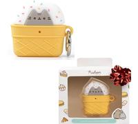 iFace x Pusheen The Cat [ Compatible with AirPods 3 ] Cute Case - Silicone Protective Cover [Carabiner Clip Included] [Wireless Charging Capable] - Ice Cream