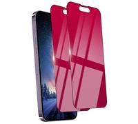 Ifaeveus 2 Pack Privacy Screen Protector for iPhone 15/14 Pro Soft Film[Gradient-Red] 6.1'' Private Saver Anti-Blue Light Eye Protection Anti-Scratch Full Coverage