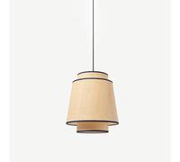 IFAIBYRNK 11.81 Inch French Vintage Bedroom Pendant Light, E27 LED Simple Weaving Creative Fabric Hanging Lamp, Restaurant Kitchen Island Hotel Tea Room Ambiance Lighting Fixture