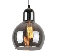 IFAIBYRNK American Retro Gourd Glass Pendant Light, E27 Light Source Shade Hanging Lamp, Modern Industrial Style Decoration Light, for Kitchen Island Living Room Bar