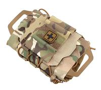 IFAK Med Pouch,Rapid/Quick Deploy First Aid Kit Pack, Two-Piece System Med Roll Carrier Hypalon Handle Hunting Bag