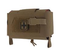 IFAKon Compact V3 Ifak Pouch for Trauma Kit, Quick Pull First Aid Pouch with 7 Pockets Adapt to Belt, MOLLE Plate Carrier Vest, Waistband, Chest Rigs,CB