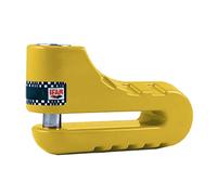 IFAM DF3 anti-theft device for motorcycle disc brake, colour: yellow, compact and highly safe, hardened steel, 10 mm diameter
