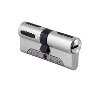 IFAM Exterior Door Cylinder WX1000 30 x 40 Nickel Colour, High Security Cylinder Lock, European Profile, Includes 5 Keys, Anti-Break Protection, Anti-Drill, Anti-Bumping