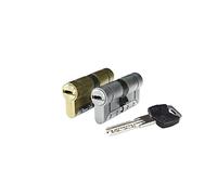 IFAM Iridium Door Cylinder, 30 x 30 mm, Cam 15 mm, Security Lock Cylinder, 5 Keys, Double Anti-Break Protection, Anti-Drill and Anti-Pick Protection, Double Anti-Bump System, European Profile, Gold