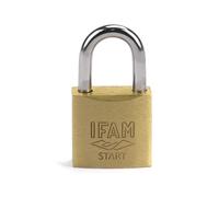 IFAM SR15 15mm Anti Theft Padlock - Regular Arc Double Lock - Includes 2 Serrated Keys - Strong and Reliable - Ideal for Suitcases, Cupboards, Drawers