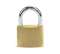 IFAM SR35 Anti Theft Padlock Starting Area 35mm Regular Arc Double Locking Padlock Includes 2 Serrated Keys Strong and Reliable Ideal for Suitcases, Lockers, Drawers