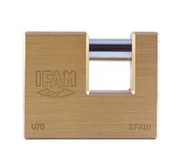 IFAM 000770 U70 Padlock, Brown (Brass), 70 mm