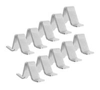IFANLANDOR Cabinet Shelf Brackets Hooks Clip Shelf 10pcs Metal Iron Silver for Bookcase Display Cabinet Home