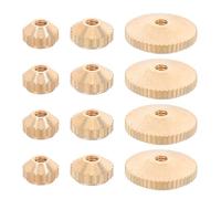 IFANLANDOR Clock hand nuts 12pcs Golden brass clock nut replacement for clock movement repair wall grandfather mantel antique repair secure needle fixation easy and precise replacement