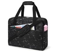 iFARADAY 16 inch Carry on Duffle Bag for Travel, marble black, Small