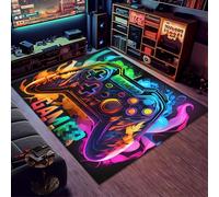 IFASHIHOME Gaming Area Rug,Gaming Rug for Boys Bedroom,3D Non-Slip Colorful Area Rug Game Controller Carpet Floor Mat for Bedroom Living Playroom Decor (35.5"x23.6")