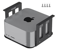 IFCASE Aluminum Under Desk Mount for Mac Studio M4 M3 M2 M1 Max, Ultra with Anti-Scratch Pad (Black)