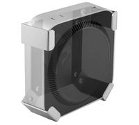 IFCASE Mac mini M4 Pro Mount, Behind Monitor, Under Desk, Wall Mount Stand for Mac mini M4/M4 Pro 2024 Compatible VESA Holder with Anti-Scratch Pad (Silver)