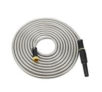 iFCOW Metal Garden Hose Pipe, 75FT Stainless Steel Garden Hose Pipe Flexible Water Hose Lightweight for Watering Plants Washing Cars