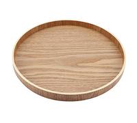 iFCOW Wooden Serving Tray, Serving Tray for Tea Fruit Candy Food Home Decor (24cm)