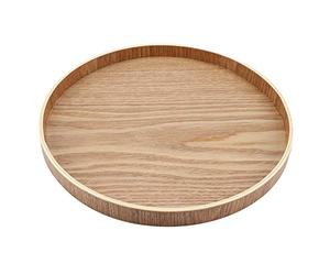 iFCOW Wooden Serving Tray, Serving Tray for Tea Fruit Candy Food Home Decor (24cm)