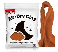 iFergoo Air Dry Clay, Ultra Light Modeling Clay, Magic Clay DIY Creative Modeling Dough, Kids Gifts for Girls Boys-1.1 Lbs/ 500 g (Brown Clay)