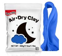 iFergoo Air Dry Clay, Ultra Light Modeling Clay, Magic Clay DIY Creative Modeling Dough, Kids Gifts for Girls Boys-1.1 Lbs/ 500 g (Blue Clay)