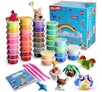 iFergoo ESAND Air Dry Clay - 36 Colors Modeling Clay Best Gift for Kids, Ultra Light Magic Modeling Clay with Modeling Tools and Project, No-Sticky and Non-Toxic