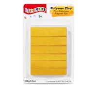 ifergoo Polymer Clay, 100g Modeling Oven Baked Model Clay for Sculpting, DIY, Artistic Creation & School Projects, Great for Kids and Adult (Golden)