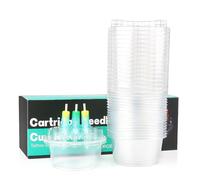 IFERO 20Pcs Tattoo Cartridge Needles Holder Cup Dip Cleaning Cap Disposable Leak-Proof Rinse Cup for Tattooing Supplies