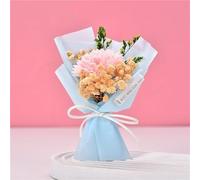 IFFANY Mini Forever Bouquet Mini Faux Flower Bouquet Glitter Rose Bouquet Interior Decoration Bouquet Wonderful Gift for Valentine's Day Carnation Rose for Dating