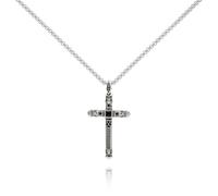 iFFkuwi Minimalist Silver/Gold Cross Necklace for Men - Sleek Adjustable Chain, Timeless and Chic Design, Ideal for Daily Wear or as a Thoughtful Gift, Base, base