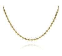 iFFkuwi Rope Chain Necklace for Men - 21.7"/23.6" Twisted Hip-Hop Style Chain, Fashion Jewelry for Streetwear or Daily Outfit, Standard, Base, No Gemstone
