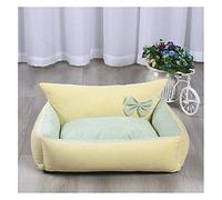 ifgswopq Dog Bed Dog Bed Cat Bed Pet Bed Pet Sofa Bed,Pet Bed,Suitable for Small Medium Dogs Or Cats (Blue Gray) (Light Yellow)