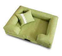 ifgswopq Dog Bed Dog Kennel Dog Sofa Pet Kennel Dog Kennel Four Season Dog Kennel Pet Sofa Removable and Washable Pet Supplies Cat Bed (Color : B, Size : 80 * 55 * 14CM) (C 80 * 55 * 14CM)