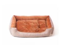 ifgswopq Dog Bed Dog Kennel Universal Cat Kennel Striped Simple Pet Kennel Dog Mattress Cat Kennel Suitable for Sleeping Cat Bed (Color : D, Size : 70 * 51 * 13CM) (E 60 * 46 * 12CM)
