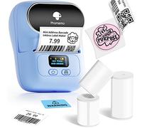 ifgswopq P1050667-001 New Printhead for QLN420 QLN 420 Thermal Label Printer 203dpi Genuine (Blue 1 Printer + 3 Roll Labels)