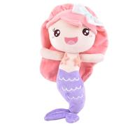 IFHDO Mermaid Doll, Plush Pillow, Ocean Plush Toys, Little Kawaii Doll Cushion 20 CM, Cartoon Soft Toys, Soft Toys for Girls, Gifts for Girls （Purple）