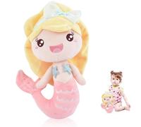 IFHDO Mermaid Stuffed Animal, Mermaid Doll, Plush Cushion 20 CM, Ocean Cushion Toys, Little Kawaii Doll, Cartoon Soft Toys, Soft Toys for Girls, Kawaii Stuffed Gifts for Girls （Yellow）